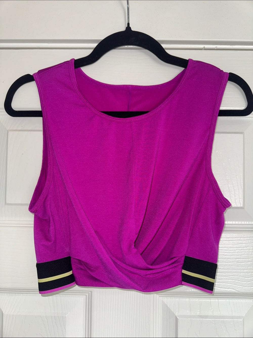 Fabletics Purple Cropped Tank | Small